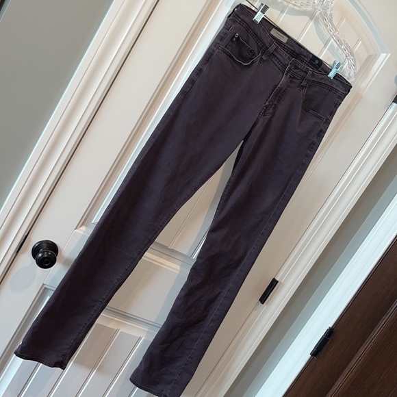 Eggplant purple Adriano Goldschmied Matchbox slim straight denim pants size 30 - Picture 3 of 15